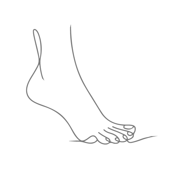 person stretching and massaging their foot in a living room for foot health and comfort