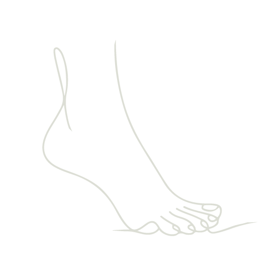 close-up of two bare feet with visible toenails and skin details showing potential foot health condition and two different nail colors